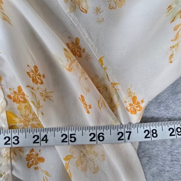 Free People Women Sz S Loretta Floral Ruffle Boho Cottagecore Tunic Top Festival - Picture 15 of 16